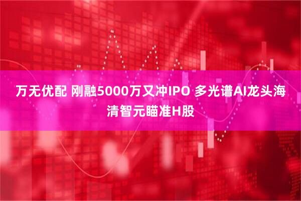万无优配 刚融5000万又冲IPO 多光谱AI龙头海清智元瞄准H股